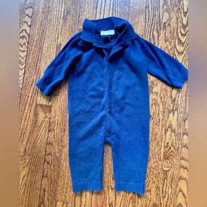 Monica + Andy navy knit romper 12-18 months
